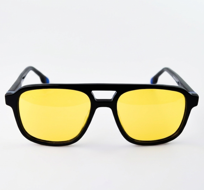 Óculos de Sol Willy Mod. 1124 Azul Lente Amarela