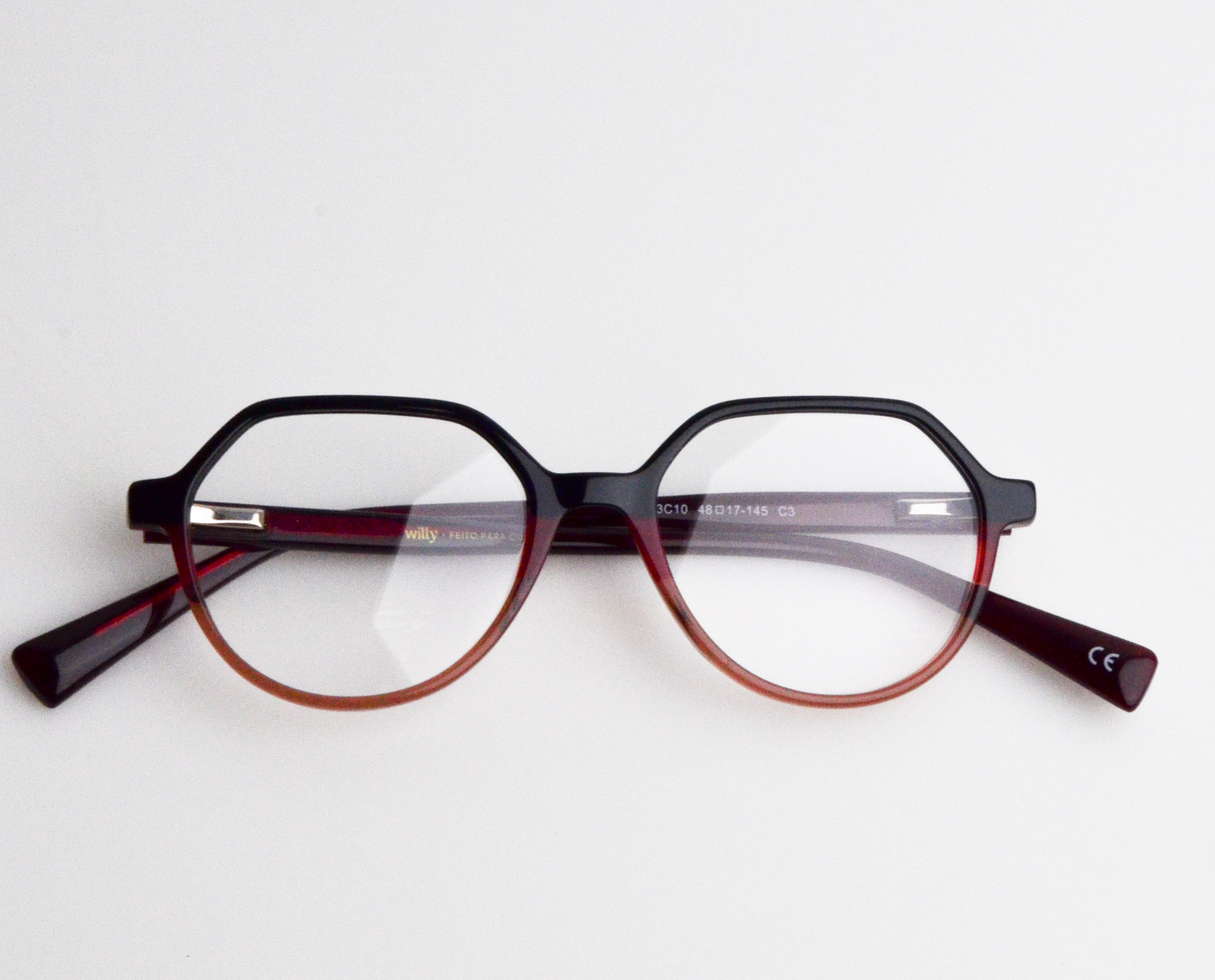 Óculos de Grau Willy Mod. 94310 Vermelho